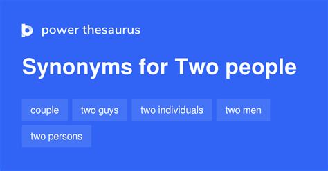 synonyms for two people.